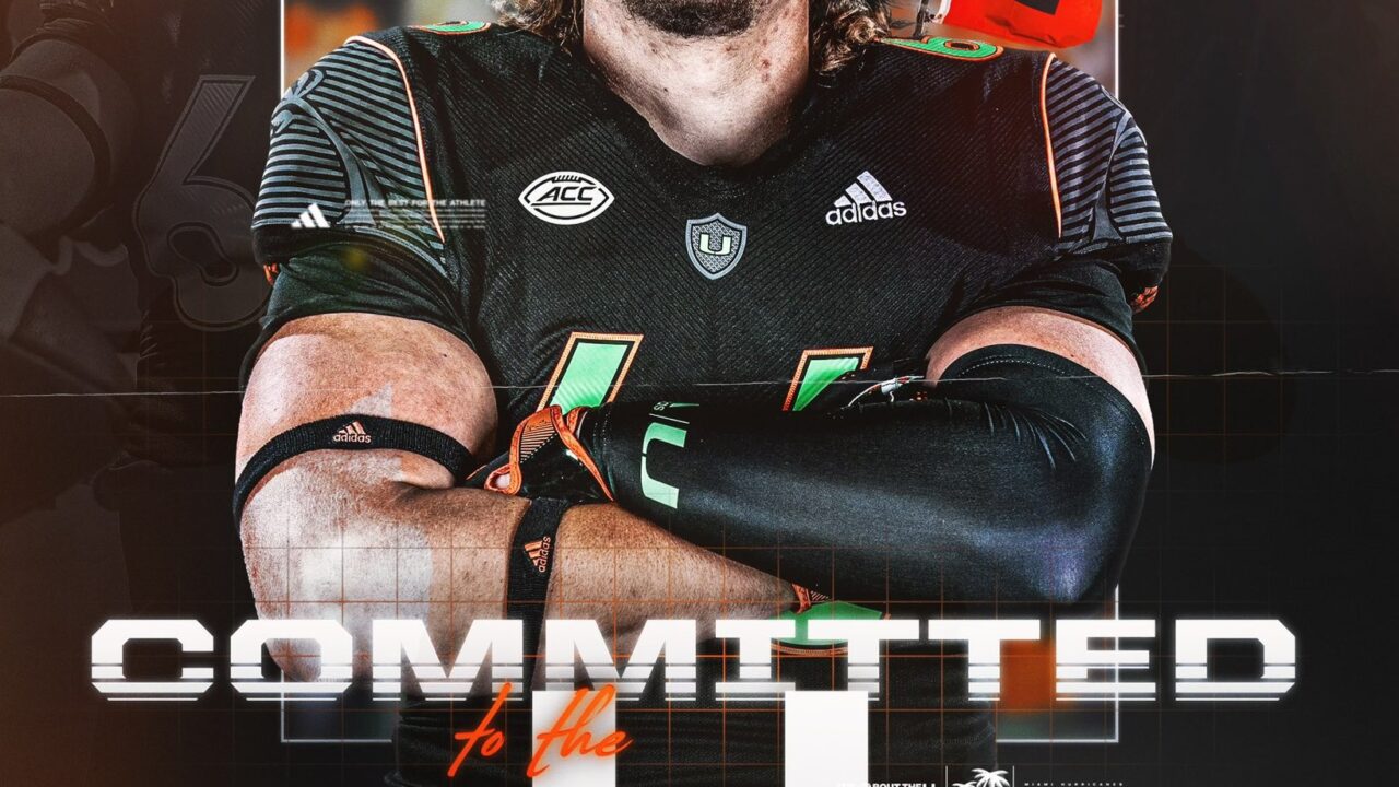 BREAKING🚨: Sanford (Fla.) Seminole 4-star OL Max Buchanan commits to Miami over Clemson.Buchanan becomes the Hurricanes’ fourth offensive line commit in the 2025 recruiting class..