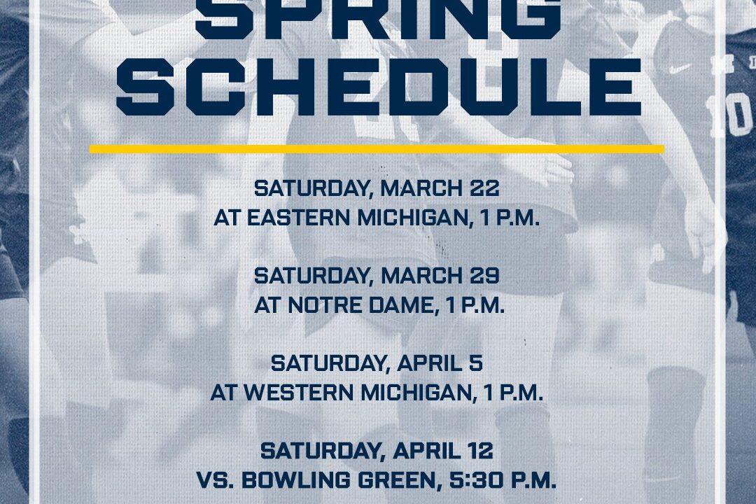 Michigan Wolverine Women’s Soccer had just drop thr schedule for Spring Training….see more